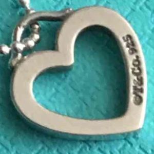 Tiffany and co pendant and chain