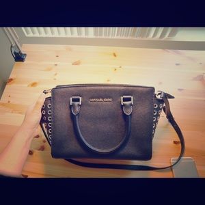 Authentic Micheal Kors studded Selma tote hand bag