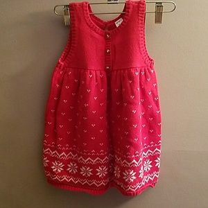 Carter's sleeveless sweater dress
