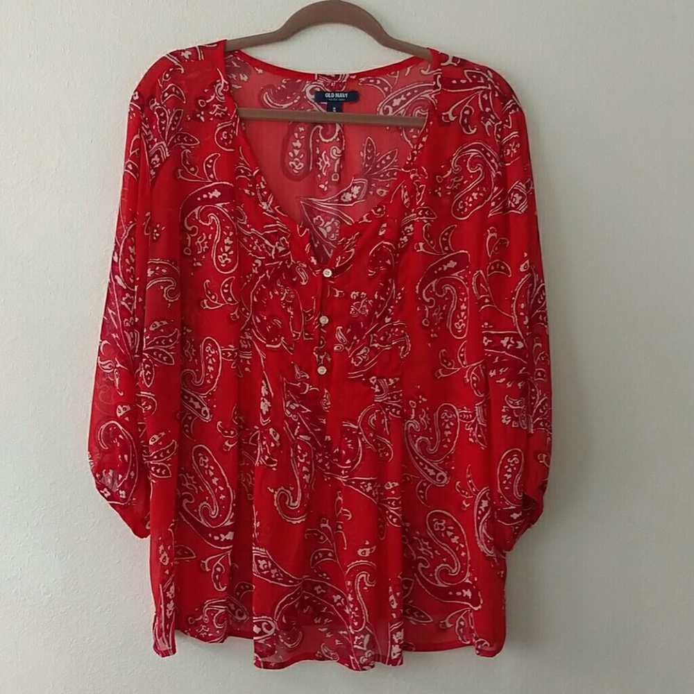 Women's size XL sheer top