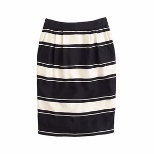 J. Crew Bold-Stripe Pencil Skirt Size 0