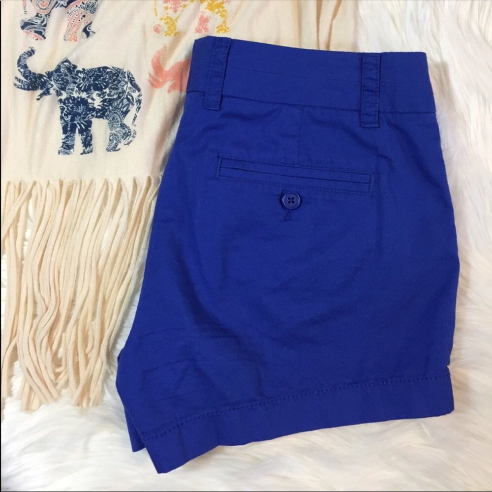 J. Crew Cobalt Blue Chino Shorts