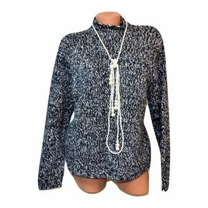 TALBOTS Thick Knit Long Sleeve Turtleneck Sweater