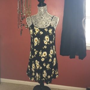 Black floral dress