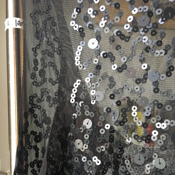 Max Studio sequin sheer racerback shell blouse - Picture 4 of 5