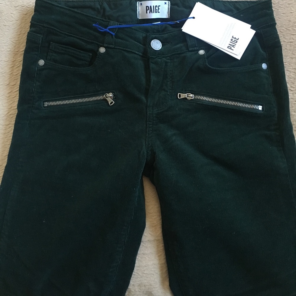 Paige Corduroy crop pant