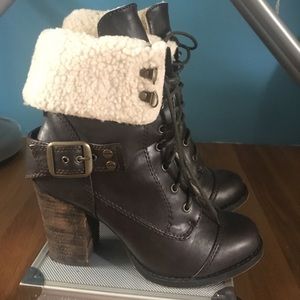 winter boots with heel