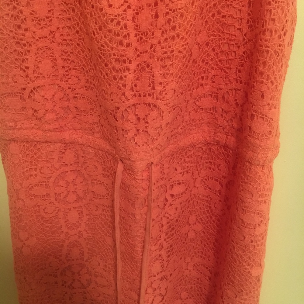 Lauren Conrad pink mid length dress