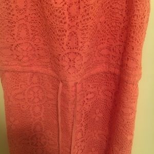 Lauren Conrad pink mid length dress