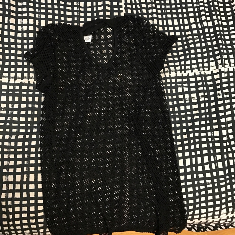 Cute long fish net shirt/dress