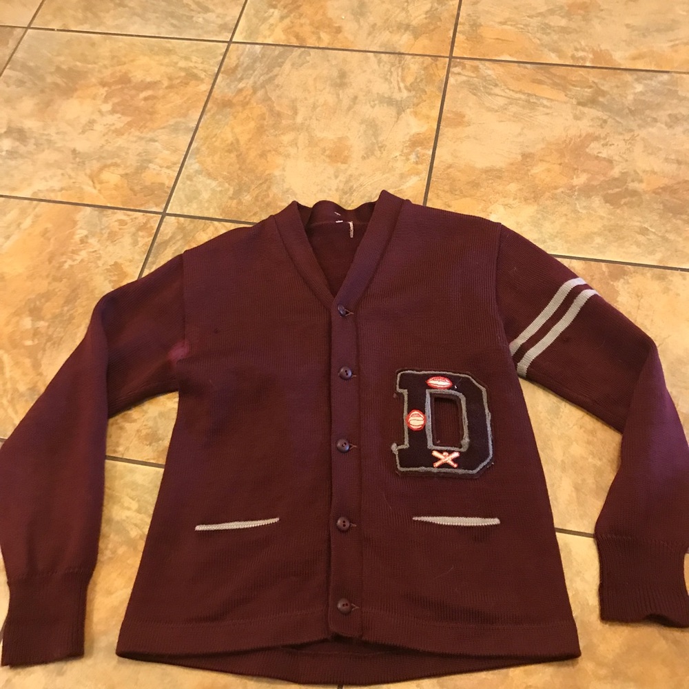 Vintage 1950 College Football Jacket Sz S Rare