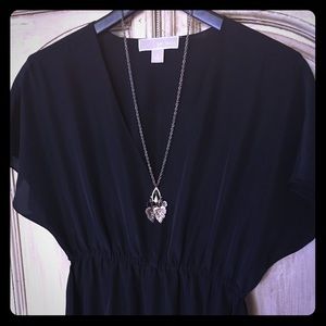 Navy blue maxi dress