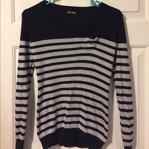 Express striped long sleeve sweater