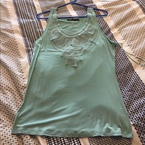 Tank top with beautiful cascading accent