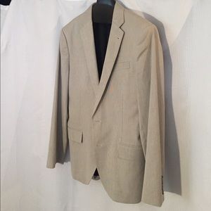 J. Crew Ludlow cotton suit jacket in cream stripe