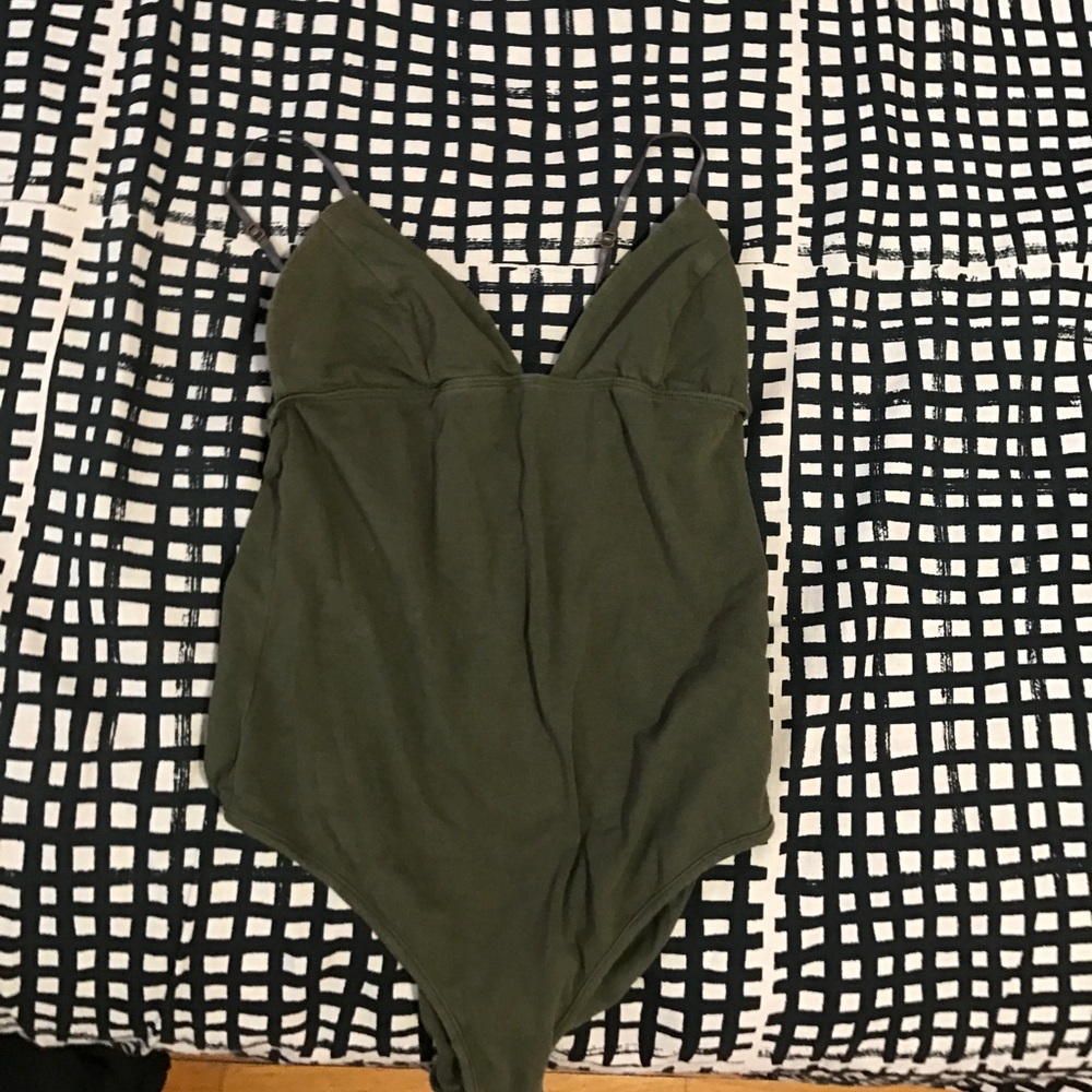 Forever 21 green body suit