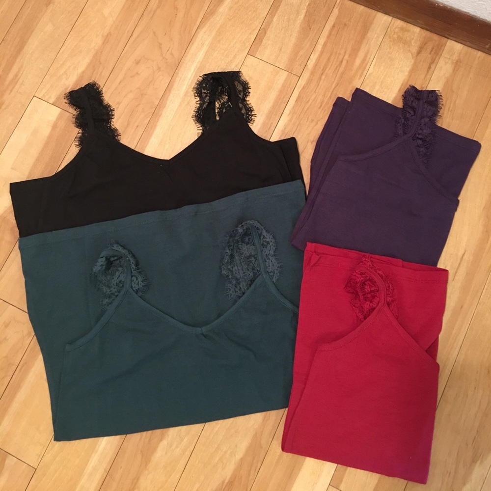 Lacy strap Camisoles