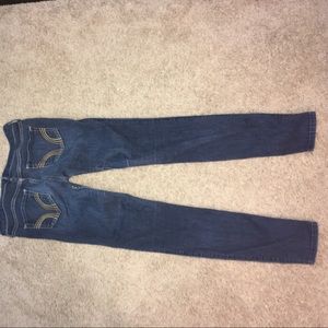 Dark wash,  jean leggings from hollister