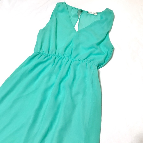 Mint Green Teal Small Open Back Dress, Francesca's - Picture 1 of 6