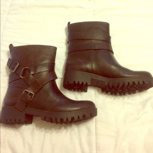 New Nine West Moto Dark Brown Boots!