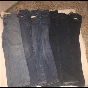 7 pair Old Navy jeans lot size 10