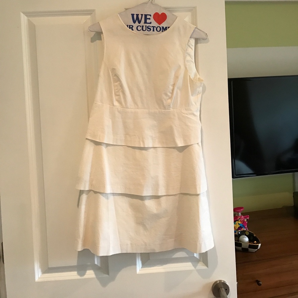 White Zara basics dress size m