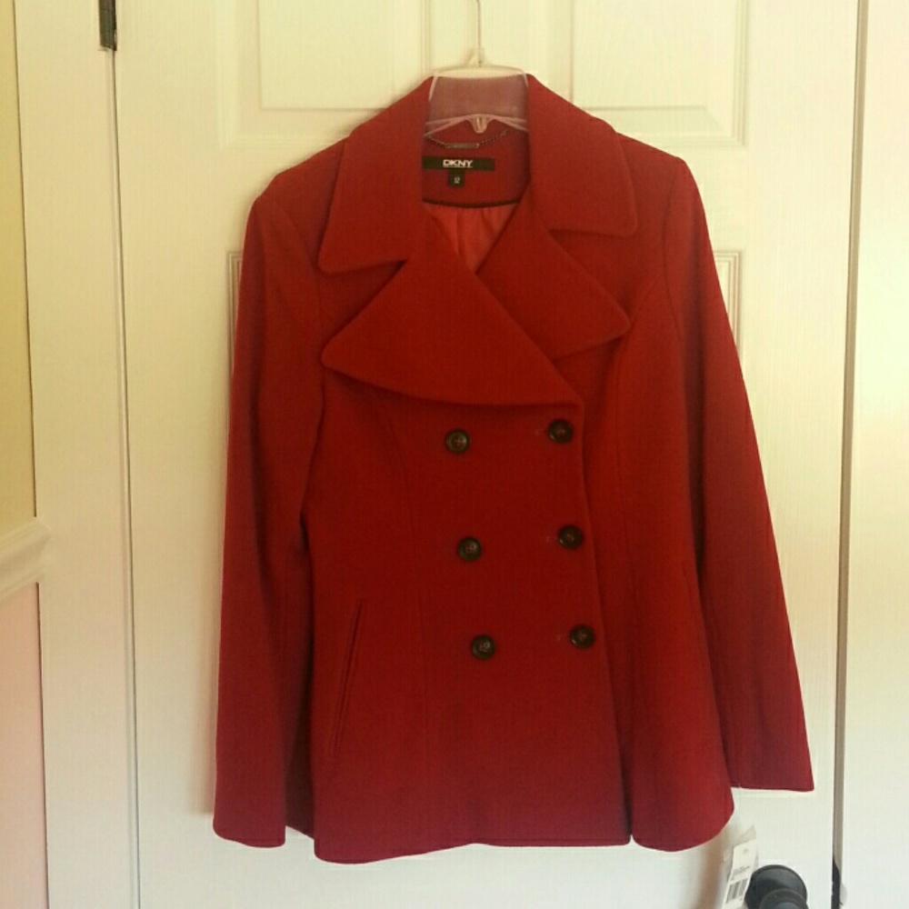 DON'T Red Peacoat