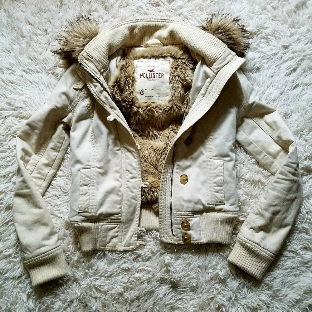 Hollister Fur Hood Jacket