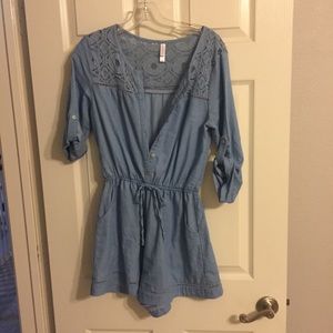 Chambray romper