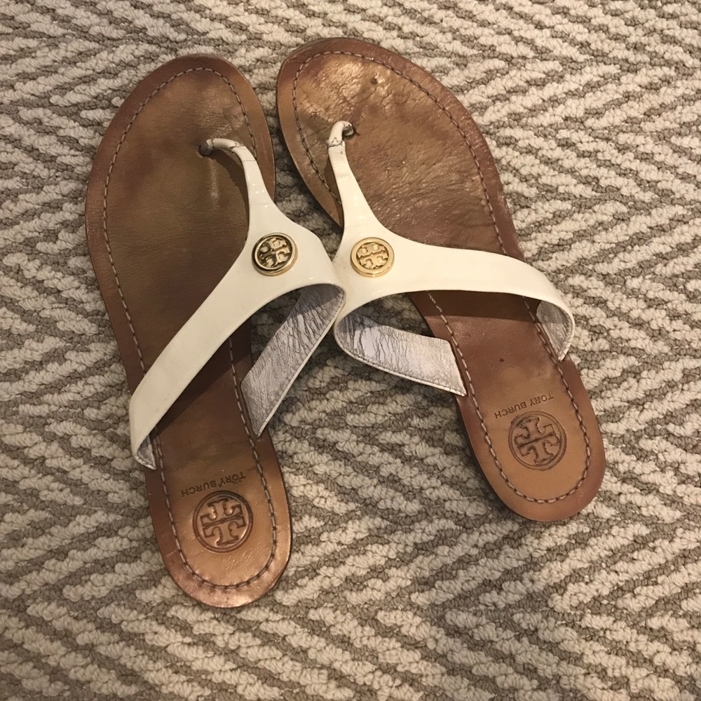 Tory Burch White Sandals