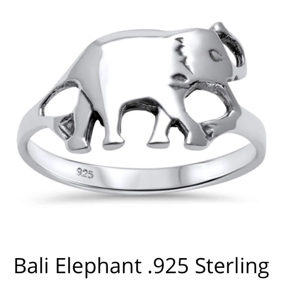 Jewelry - Sterling silver 925 cute  elephant ring