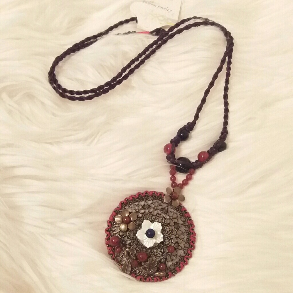 Unique Flower Long Necklace