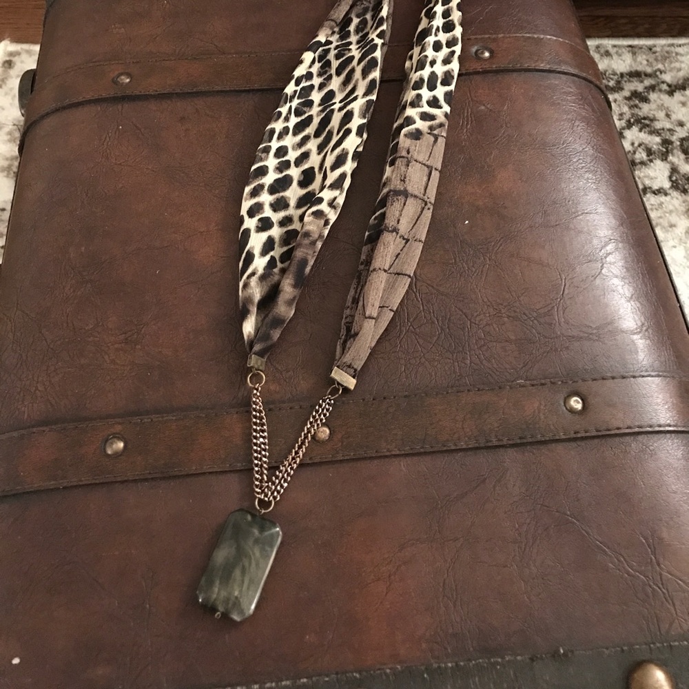 Funky and fun scarf necklace
