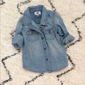 Toddler denim top