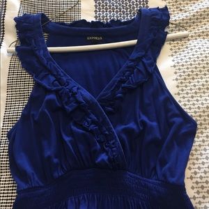 Blue cotton dress!