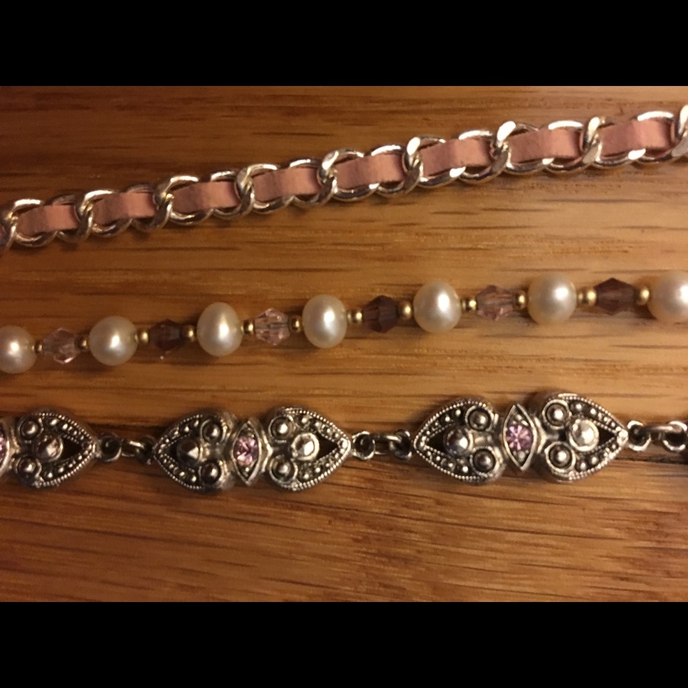 Breast cancer awareness month! 💕 3 bracelets