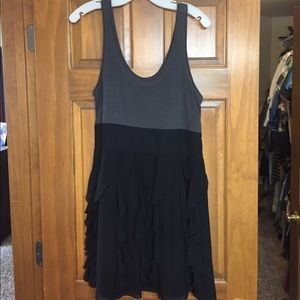 Flirty black and gray dress