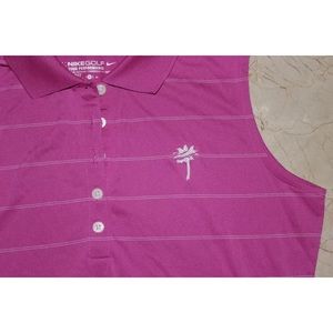 NIKE GOLF DRI FIT SLEEVELESS COLLARED TANK