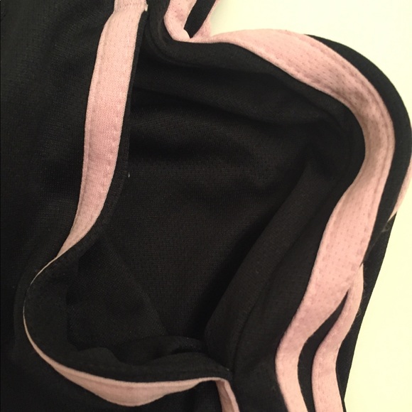 ADIDAS BLACK 3 STRIPES CROPPED CAPRI WORKOUT PANTS - Picture 4 of 8