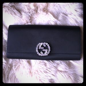 SOLD Authentic Gucci Satin Evening Clutch