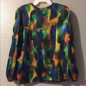 Vintage shoulder padded blouse