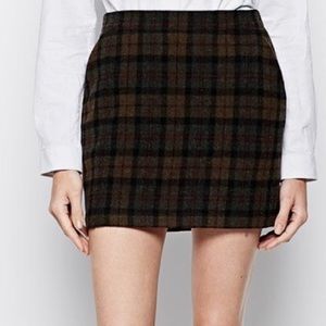 Jack Wills Bradfield Skirt in Green Plaid NWT