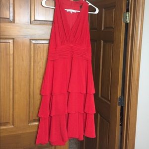 Beautiful red tiered dress
