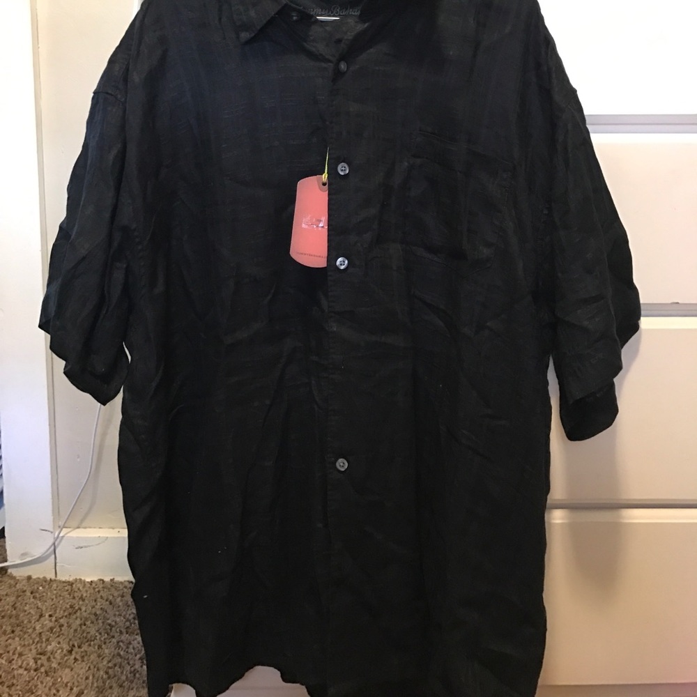 Black patterned Tommy Bahama Shirt