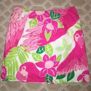 Lilly Pulitzer parrot skirt