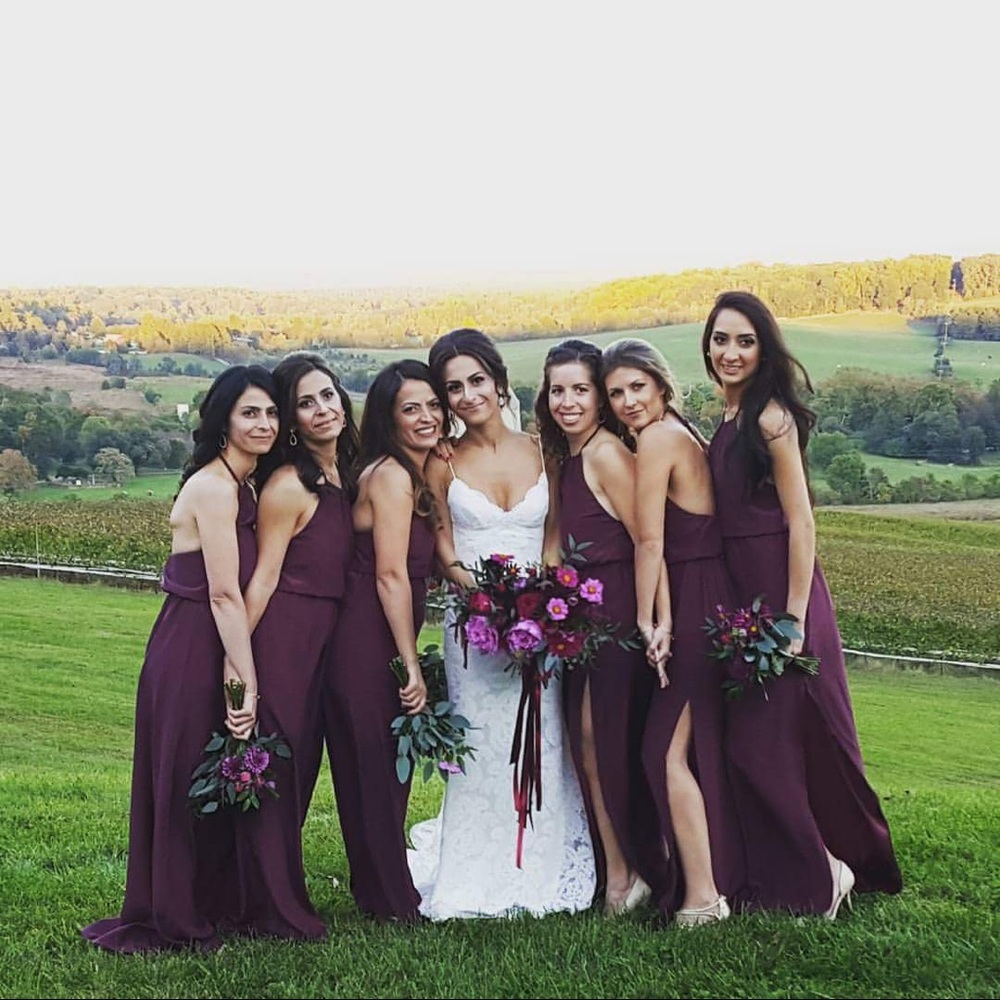 Natalie Deayala Bridesmaid Halter Cinch Gown