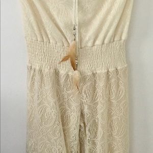 Cream Lace Jumpsuit