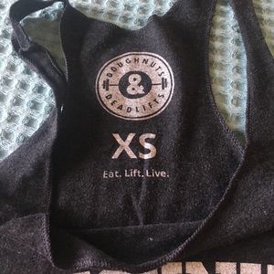 Tops - Crossfit Doughnuts and deadlifts tank size xs Tops - Crossfit Doughnuts and deadlifts tank size xs