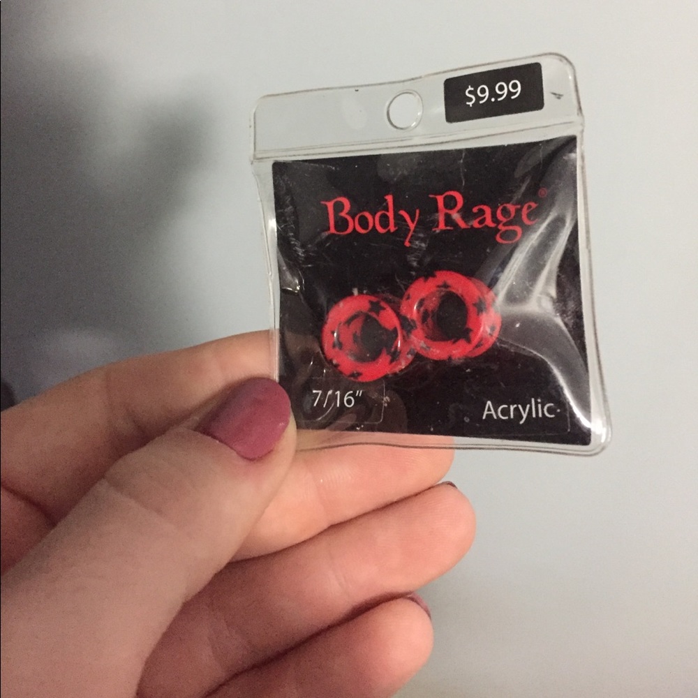 Body Rager acrylic ear jewelry