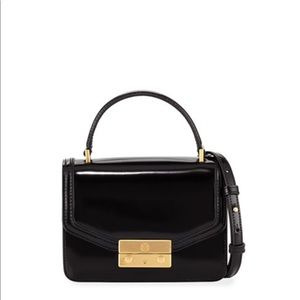 Tory burch new Juliette patent mini top handle bag
